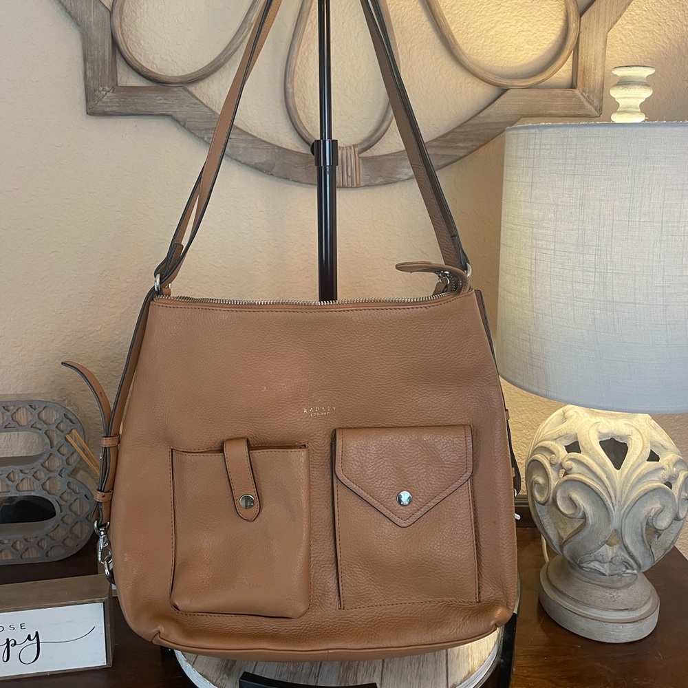Radley London Tan Leather Wilton Way Shoulder Bag Con… Gem